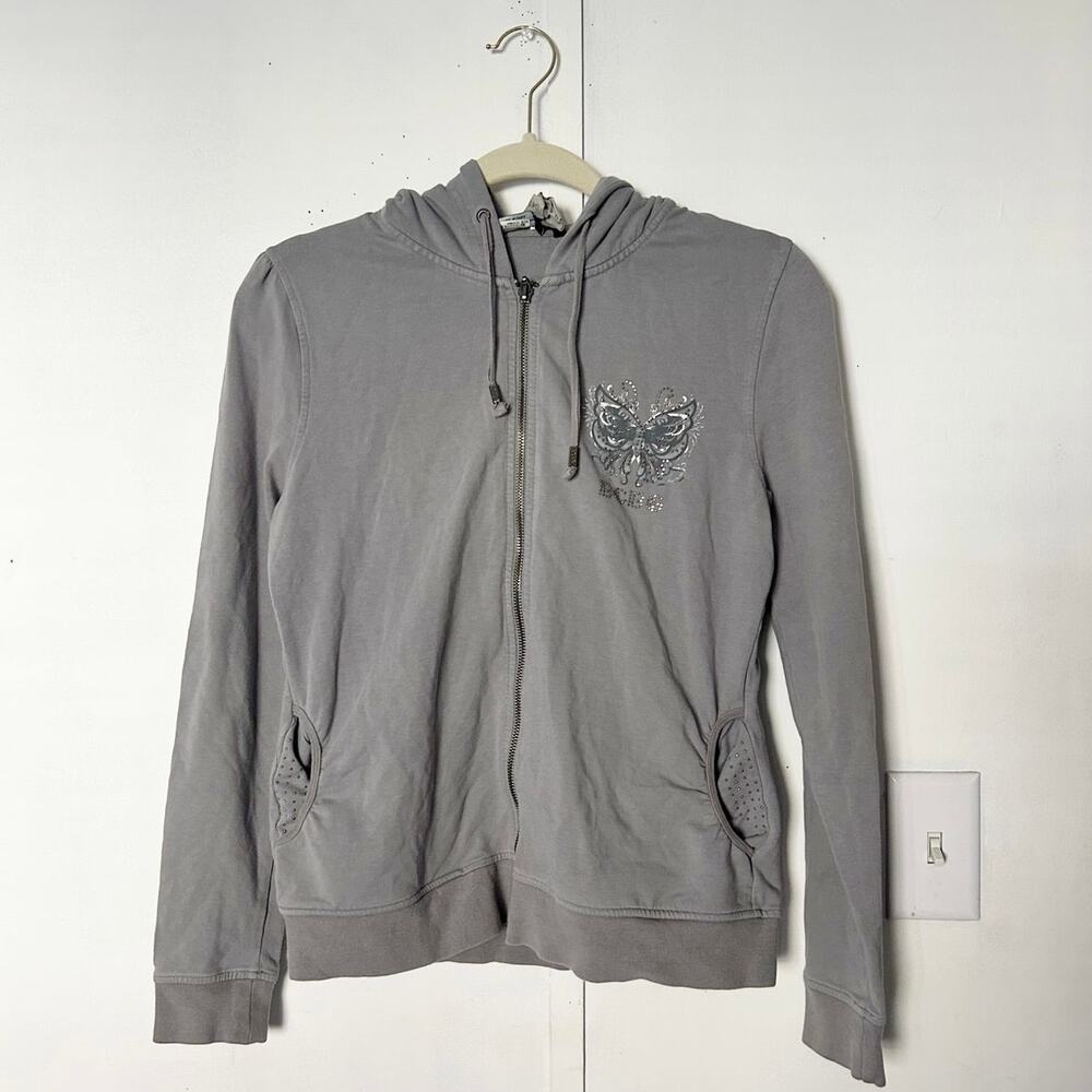 Grey Y2K Hoodie